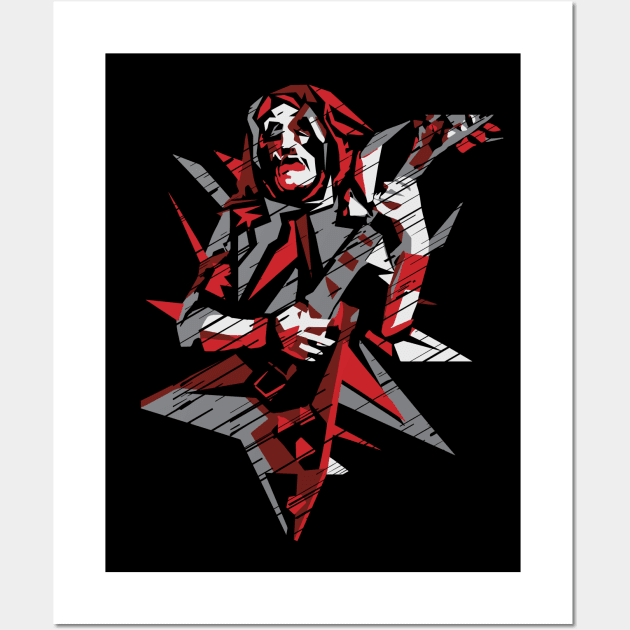 Metal rock guitar player Wall Art by jazzworldquest